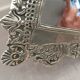 Baroque mirror fan in the Louis XV style, silver bronze Napoleon III