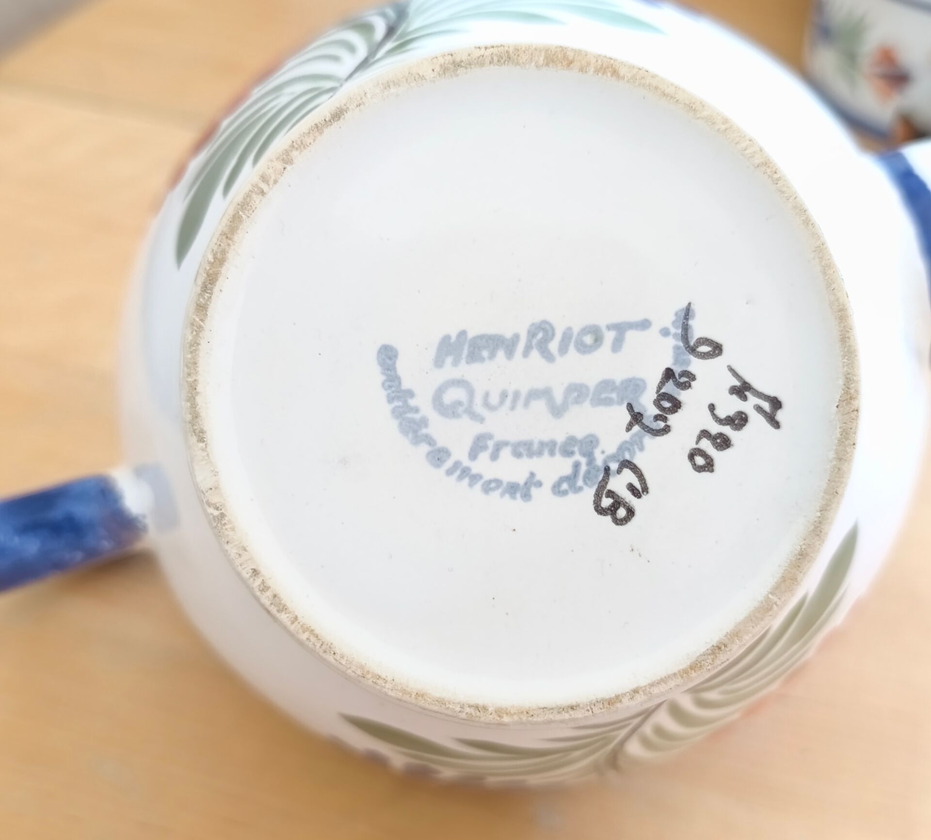 Teapot or coffee pot Henriot Quimper