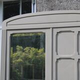 Vintage upholstered Parisian wardrobe