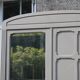 Vintage upholstered Parisian wardrobe
