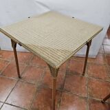 Vintage rattan table