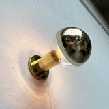 Vintage German Space Age Brass Ceiling Lamp by Motoko Ishii for Staff, 1970s