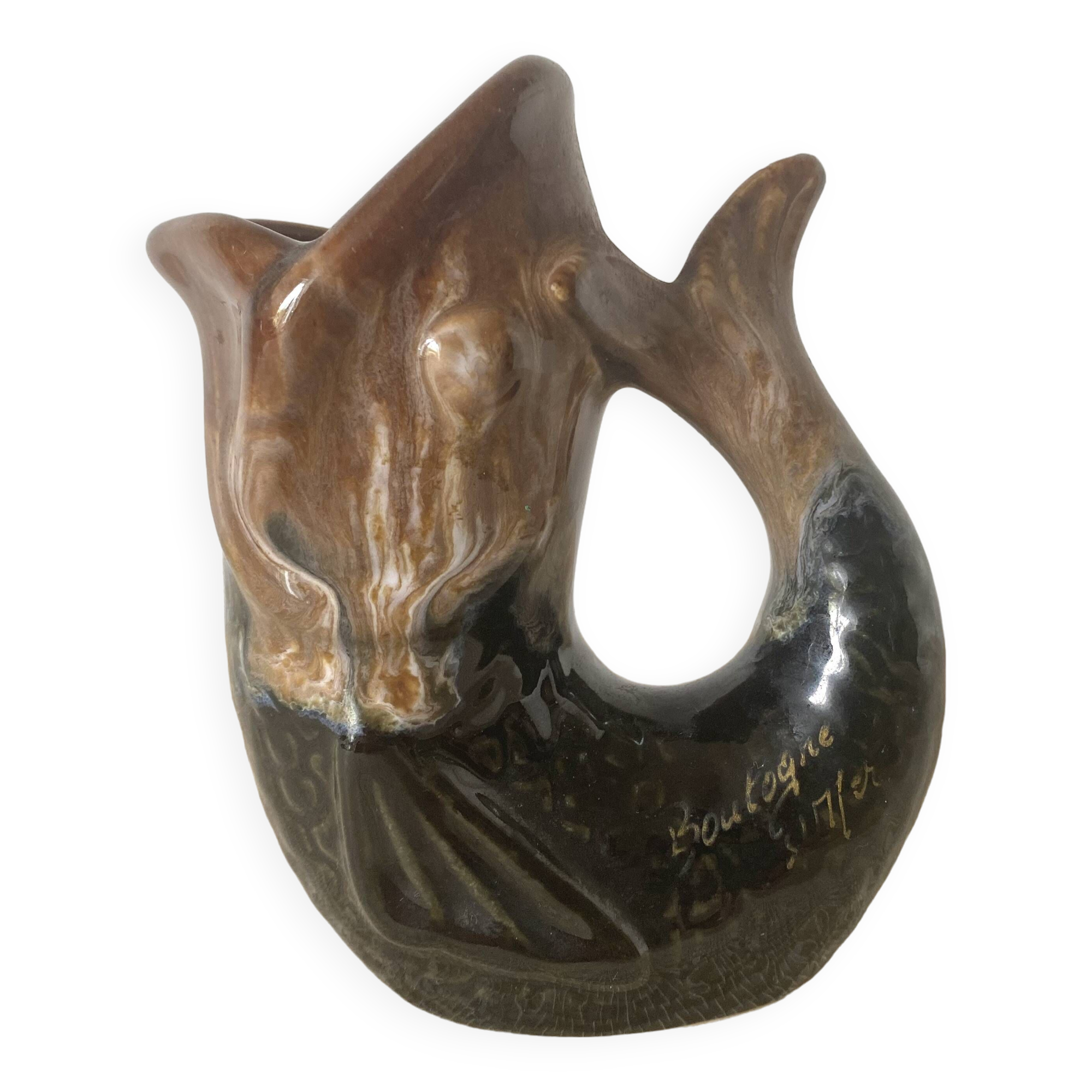 Vintage fish vase 12 cm