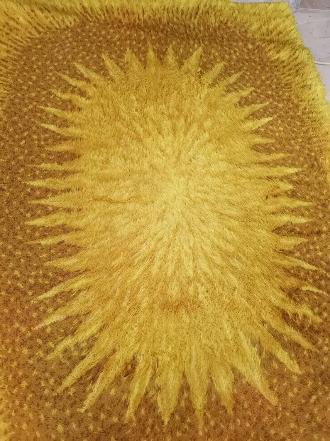 Bergoss Bergrya 1970's wool sun mat 141x196cm