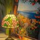 Lamp inspired by vintage Tiffany style Art Nouveau.