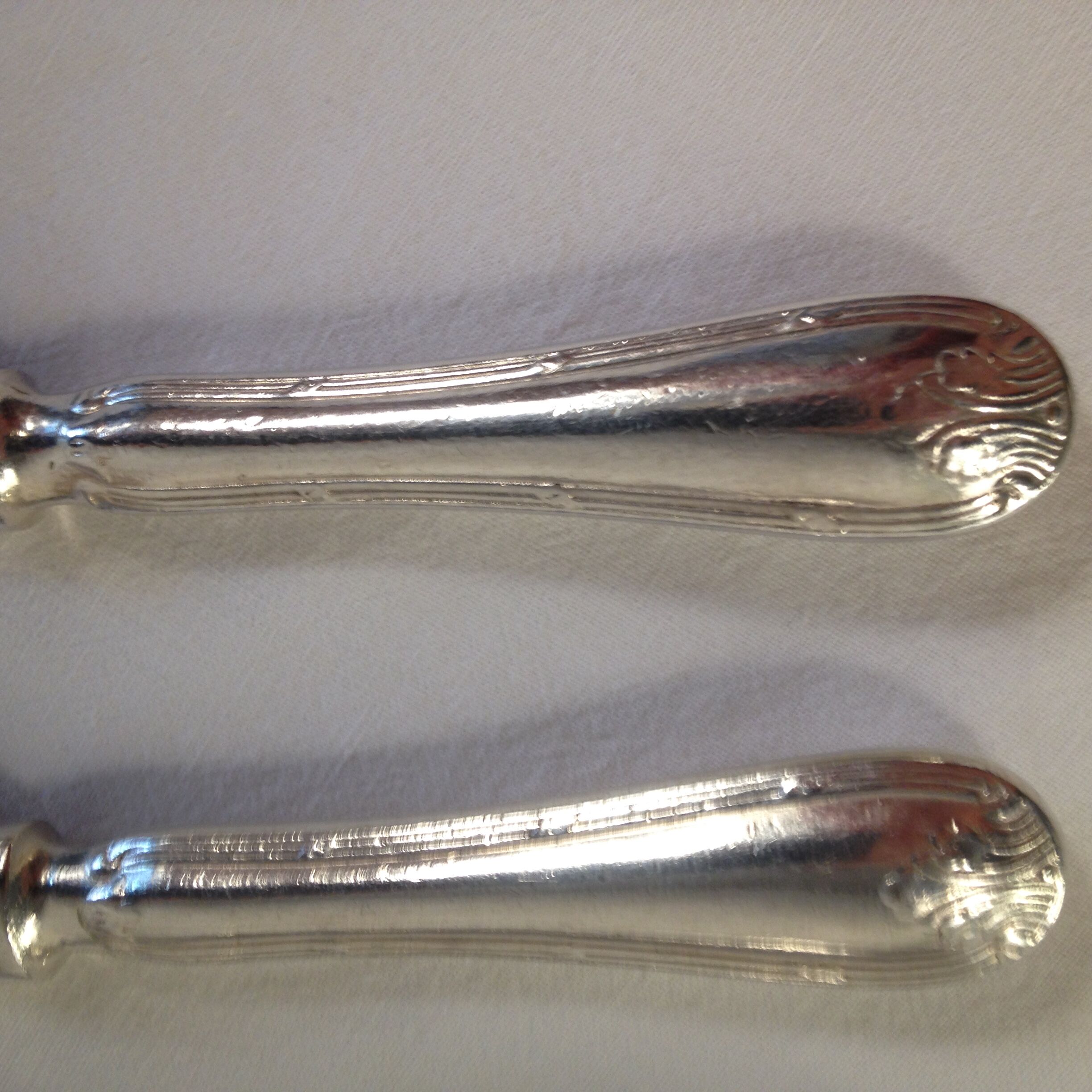 5 butter knives in silver metal Mappin & Webb