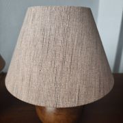Pair of solid wood ball lamps 1980