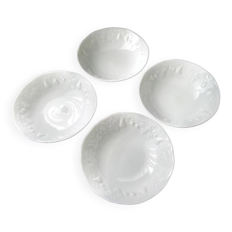 4 Limoges Porcelain Bowls Ph. Deshoulières California