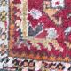 Small antique Turkish carpet Anatolia handmade 45x92 cm