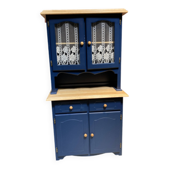 Blue painted wooden dresser