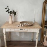 Vintage 1-drawer wooden table