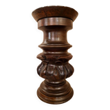 Small mahogany column table