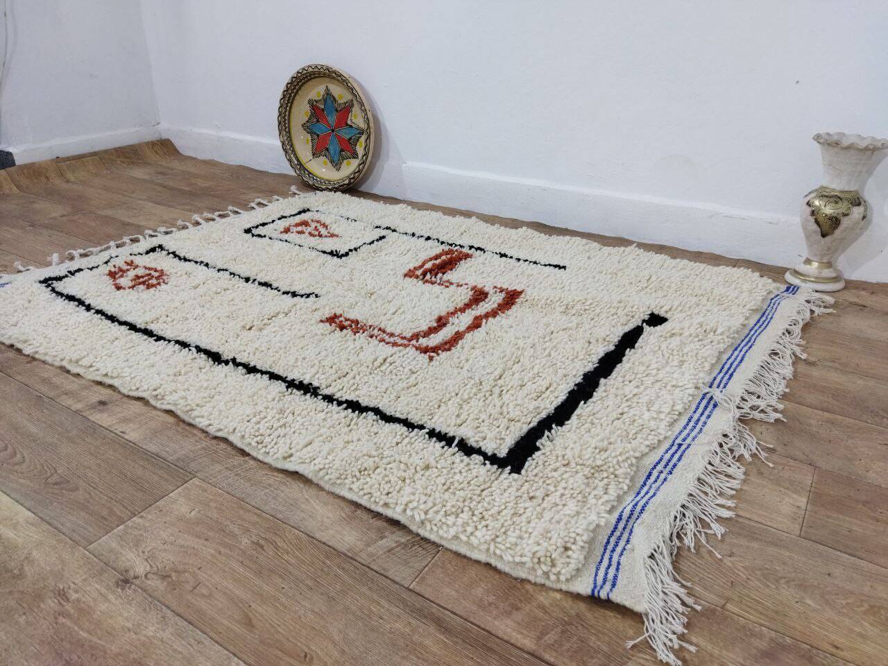 Tapis Berbère Marocain Artisanal 158 X 112 CM