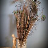 Faceted molded glass vase