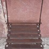 Foldable wrought iron chair