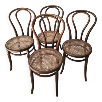 Lot 4 chaises bistrot Jacob & Joseph Kohn