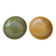 Pair of ceramic dishes from Salins, 1950s