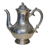 Silver metal teapot