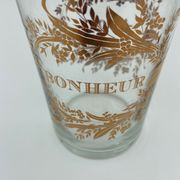 2 glasses napoleon iii love and happiness enhanced gold late xix eme