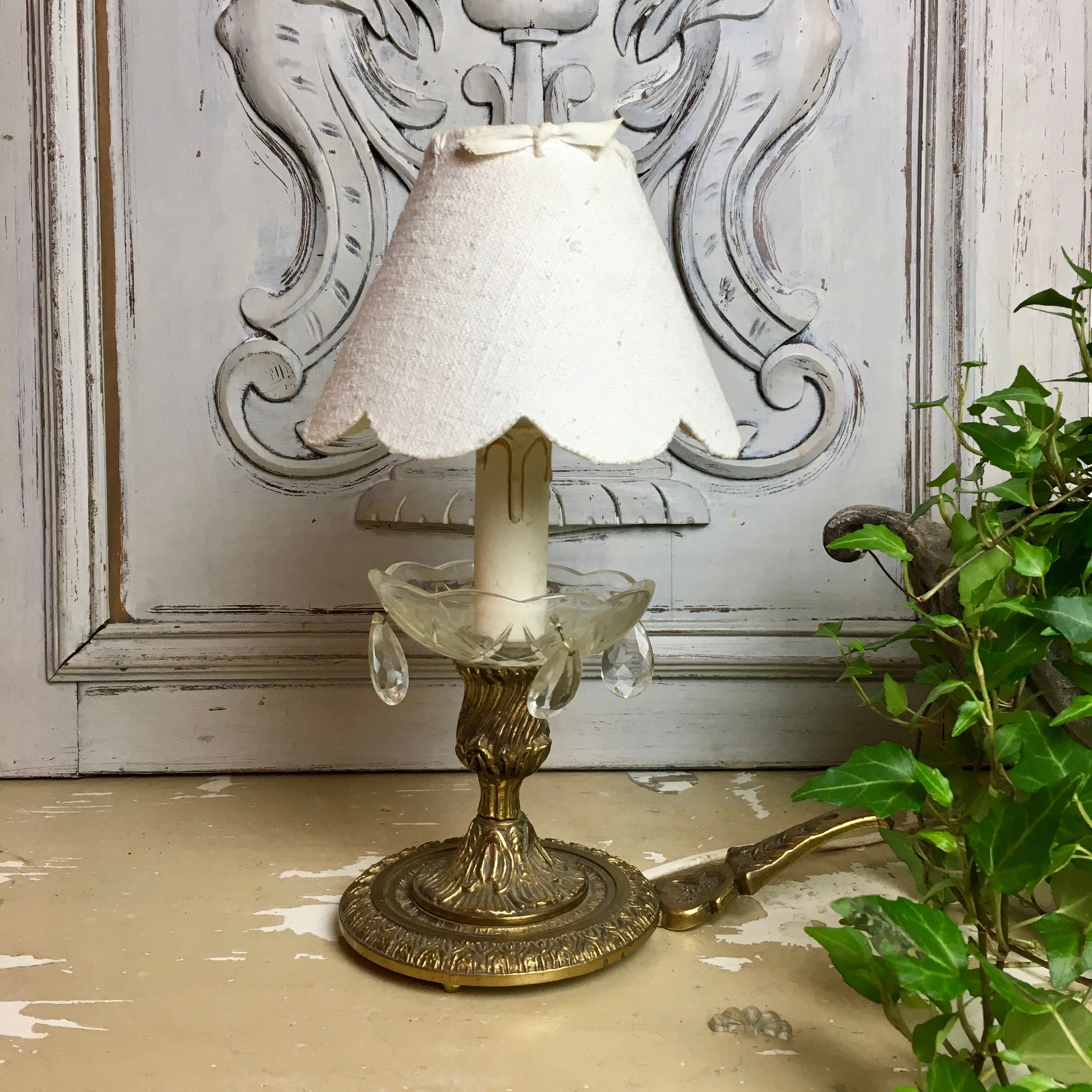 Ancient cave lamp in gilded bronze
