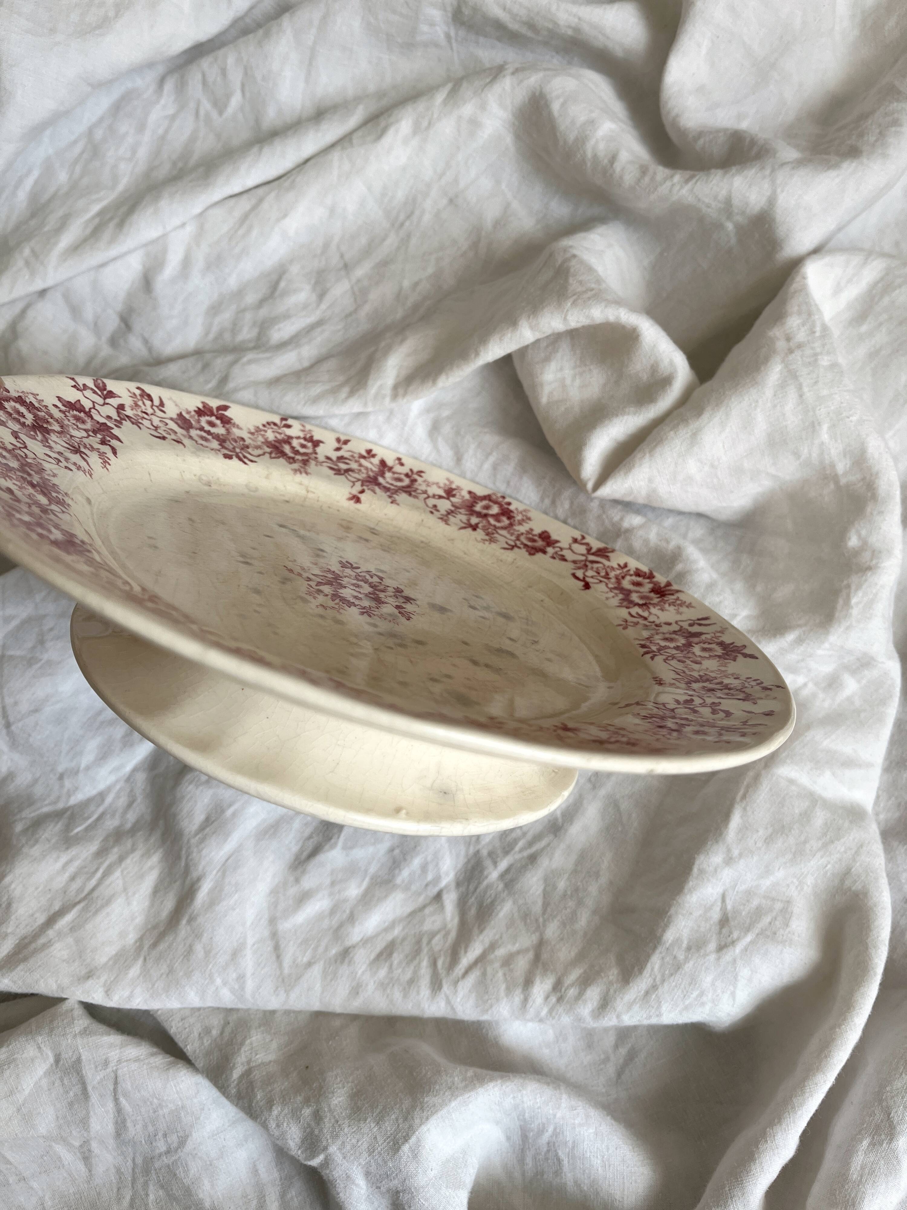 Low iron clay compote bowl "Aster" Longchamp