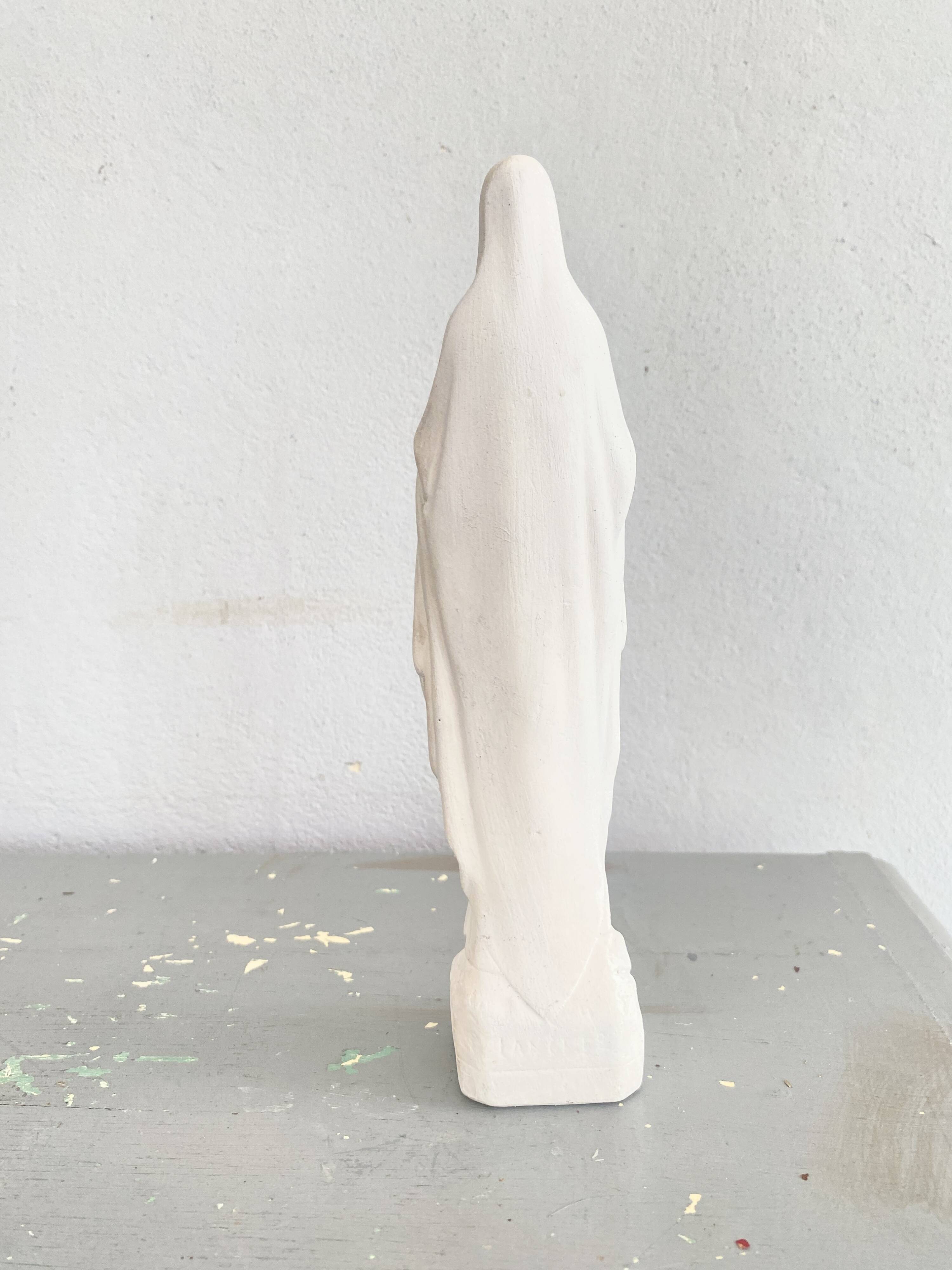 Virgin statue in plaster 25 cm