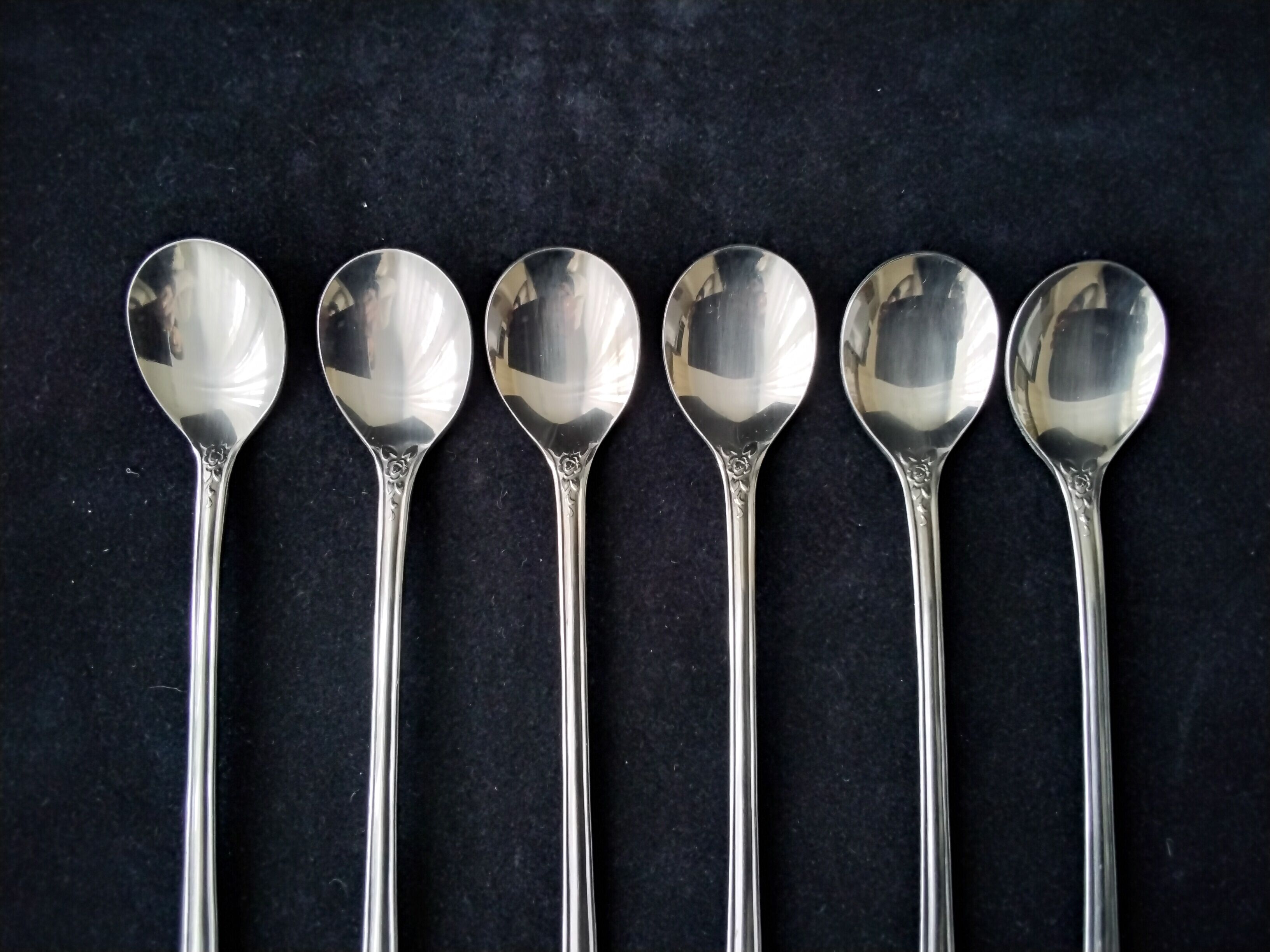 6 cuillères à latte macchiato en acier inoxydable Rostfrei