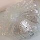 Square ceiling lamp in bulled glass 60/70s