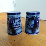 Mug cup in Alsace Betschdorf sandstone signed Krumeich Remmy