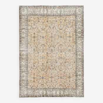 7x10 pale orange persian rug, 216x304cm