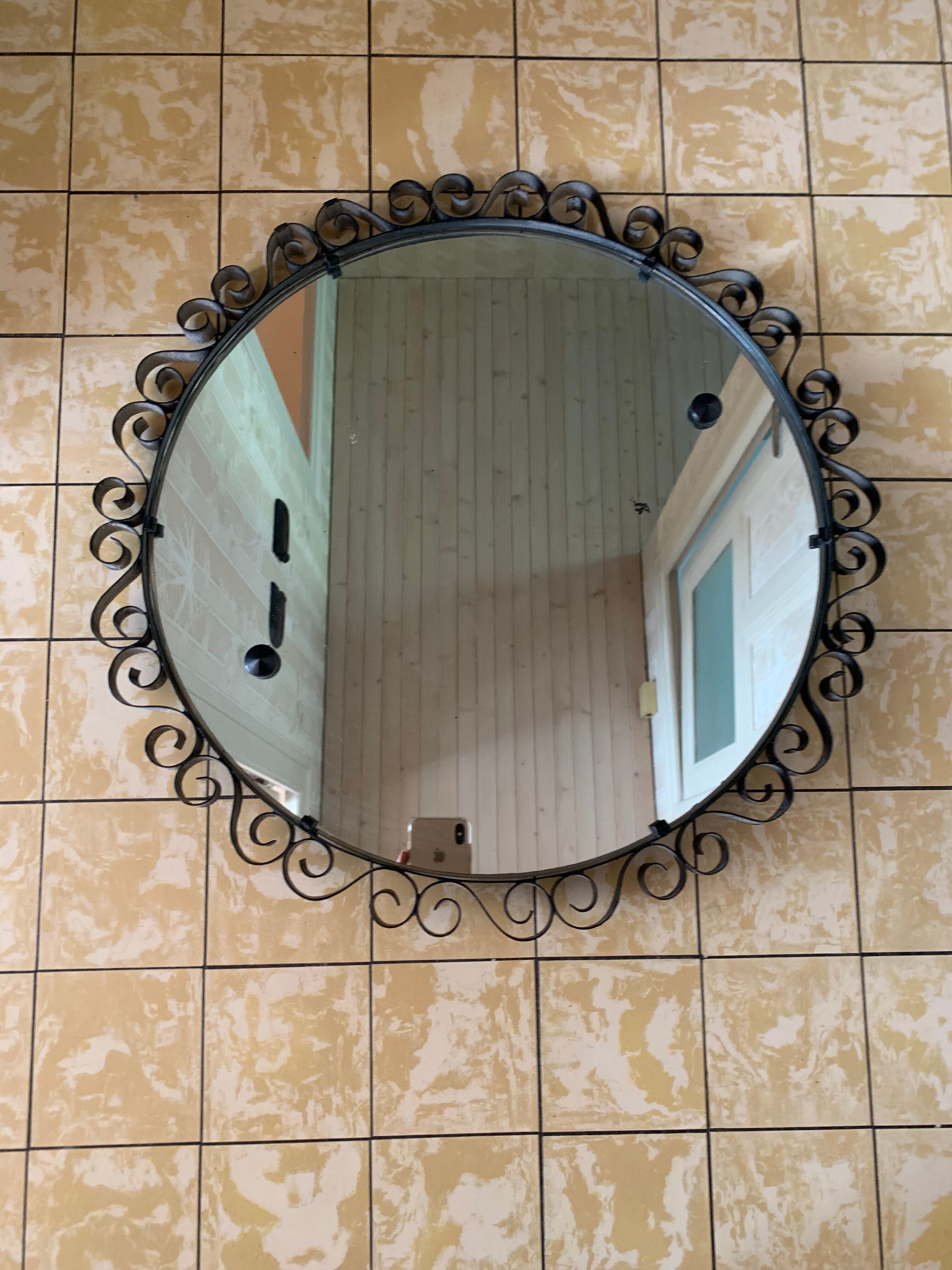 Wrought iron mirrors  38x100cm