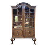 Bibliothèque Vitrine de style anglais en noyer 1900