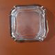 Square-shaped glass ashtray