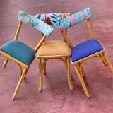 Suite of 6 vintage chairs