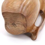 Sculptural wooden pitcher, 1960s
