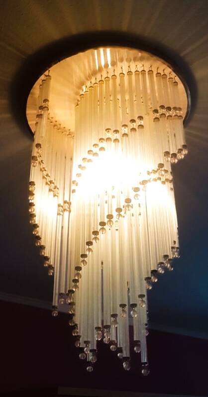 Lustre vintage en cristal