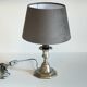 Lamp vintage steel and velvet candle holder