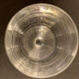 6 verres à pied soufflés et gravés en cristal La Rochère