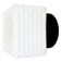 Vintage Square Milk Glass Wall or Ceiling Light, 1970s
