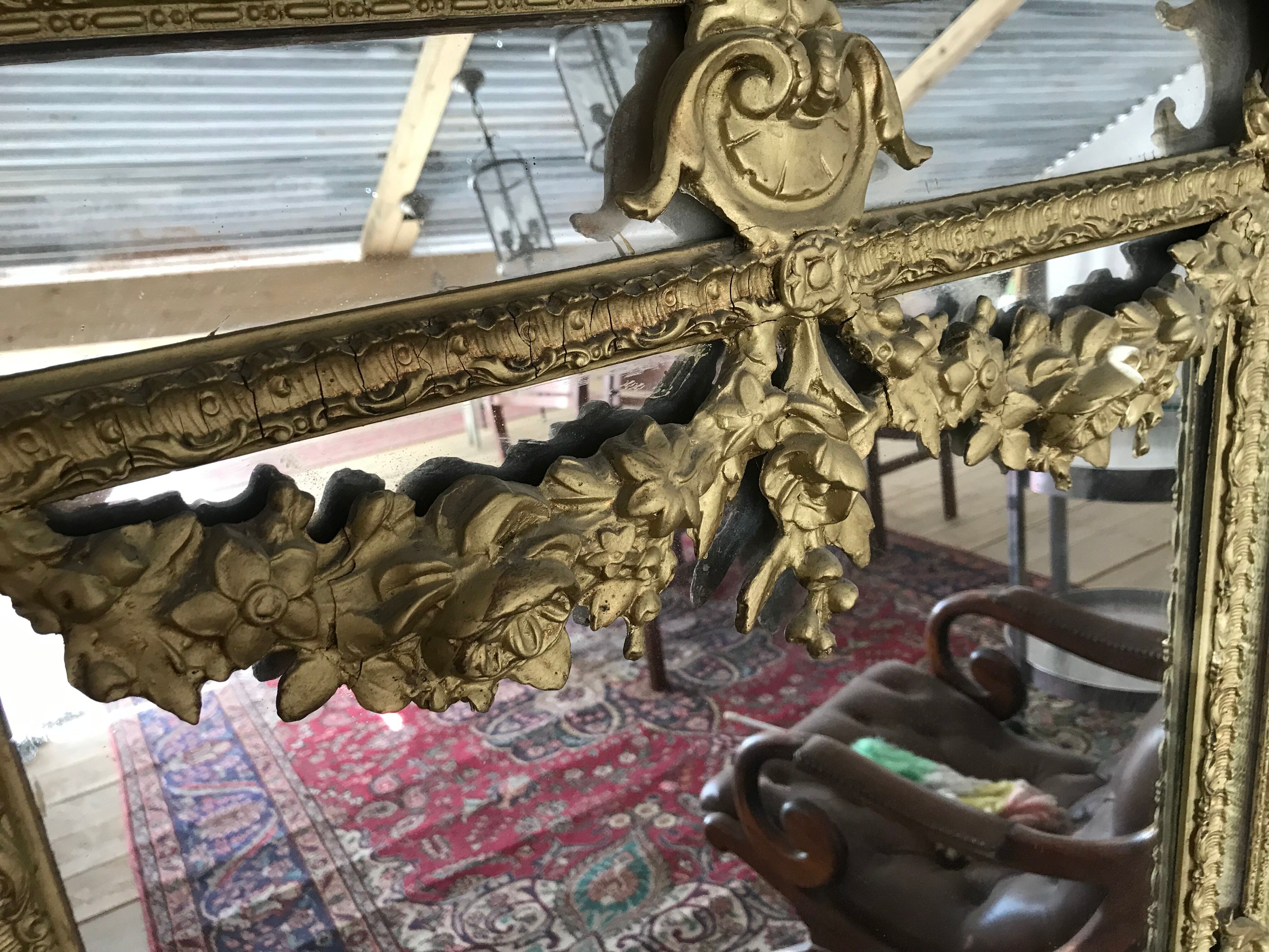 Miroir doré