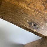 Old wooden farmhouse table