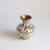 Cloisonné enamel butterfly vase, China 1950s