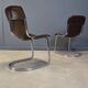 Vintage dining chairs by Cidue, set of 6, 1970s.
