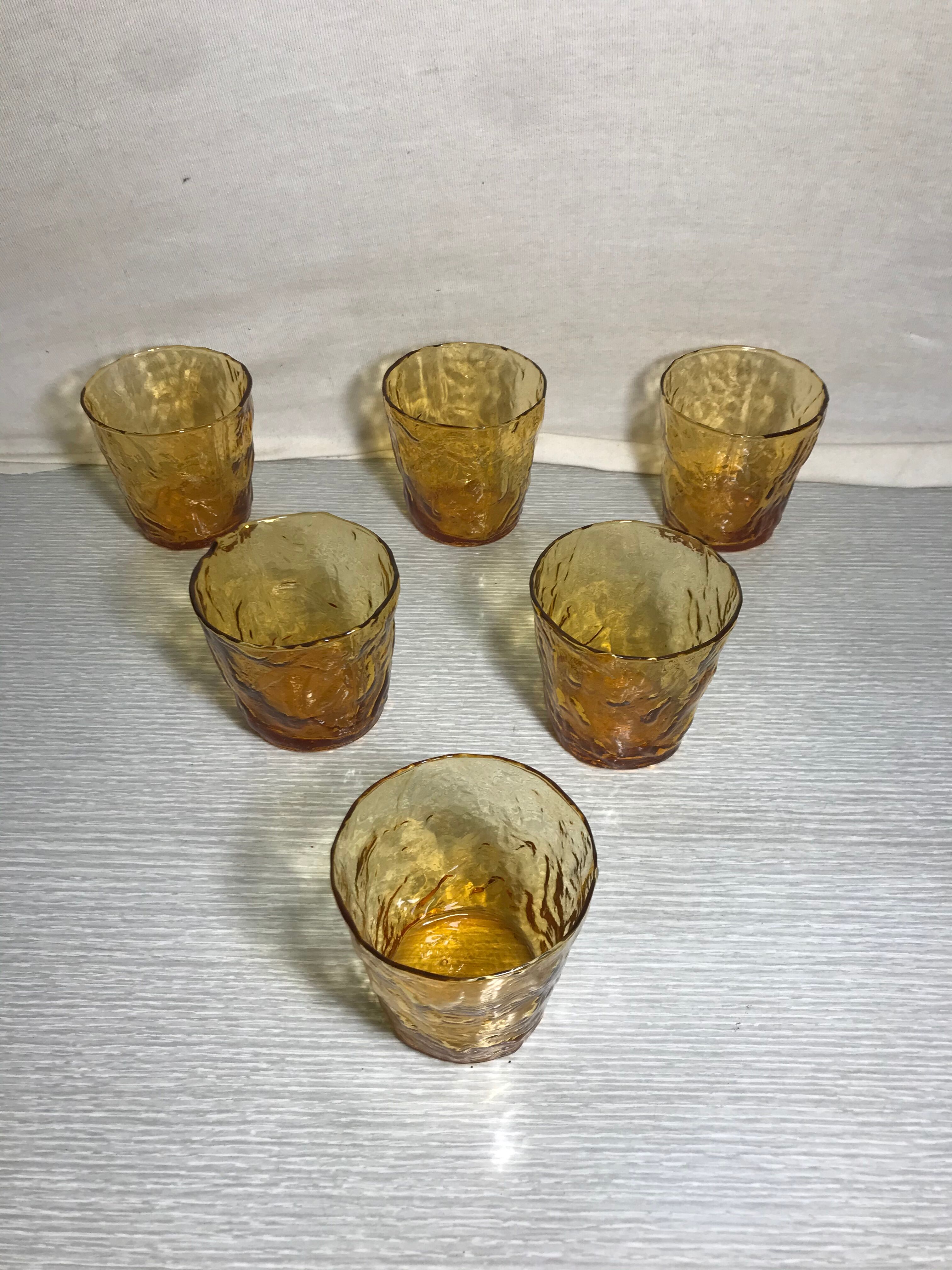 Series of 6 glasses