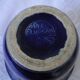 Ceramic vase art deco midnight blue Andre Baumann
