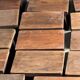 Small stool, auxiliary teak stool, Indonesian footrest H15