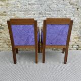 Pair of oak armchairs, Amsterdam School, 1930s