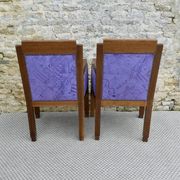 Paire de fauteuils en chêne, Ecole d'Amsterdam, années 30