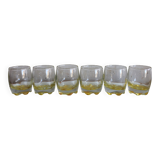 6 verres à shooter / liqueur jaunes