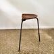 Rare tripod stool by Astor Glibstrup for Frederikssund Mobelfabrik, Denmark, 1950s